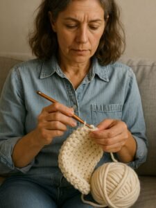 crochet en ambiente hogareño